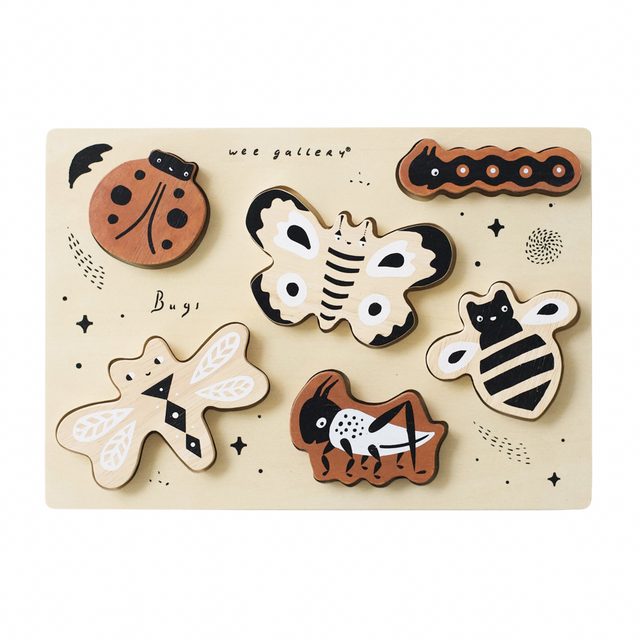 Wooden Tray Puzzle - Bugs - HoneyBug 