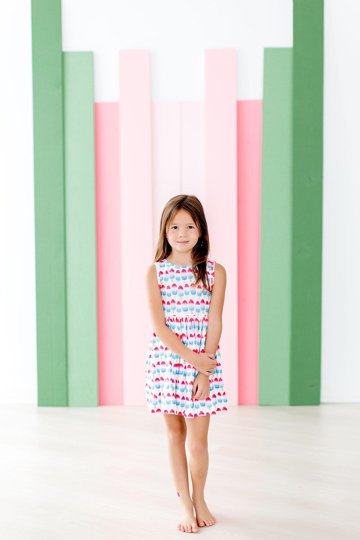 Red, White & Cute Tank Twirl Dress