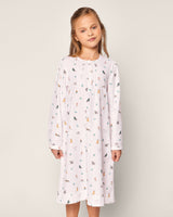 Girl's Twill Beatrice Nightgown in Jingle Paws