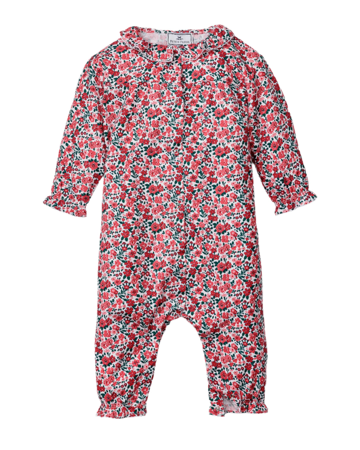 Baby's Twill Madeline Romper in Fleurs des Bois