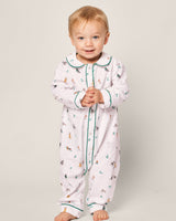 Baby's Twill Cambridge Romper in Jingle Paws