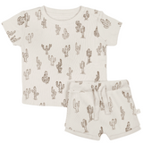 Organic Baby Toddler Tee and  Shorties Set - Cactus