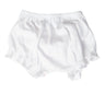 White Baby Bow Bloomer - HoneyBug 