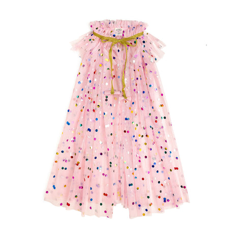 Pink Confetti Cape - HoneyBug 