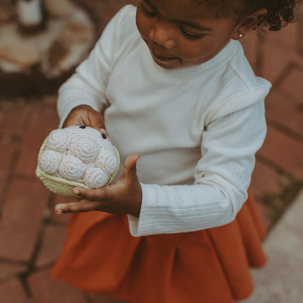 Pretend Play Food Rattle - Cauliflower