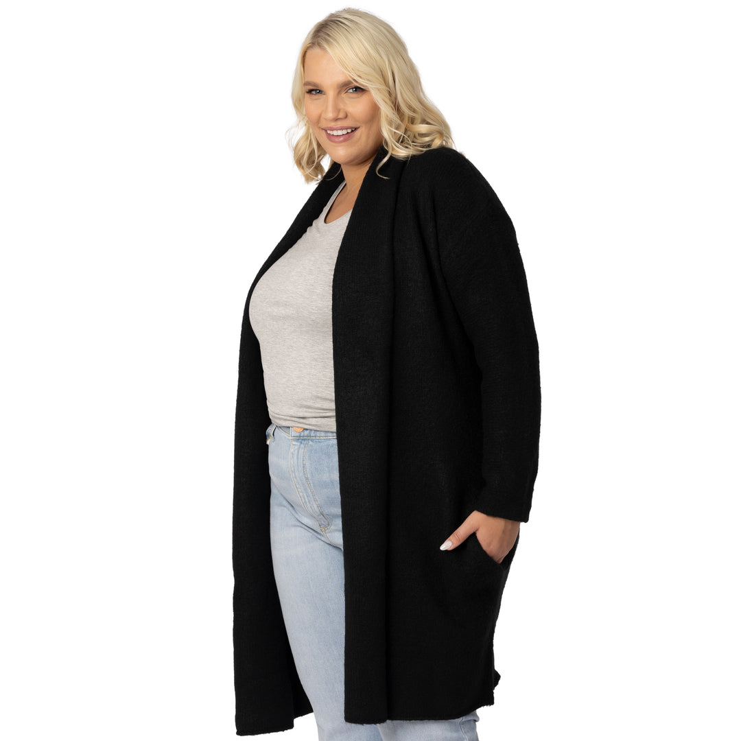 Chloe Chunky Cardigan Sweater | Black - HoneyBug 