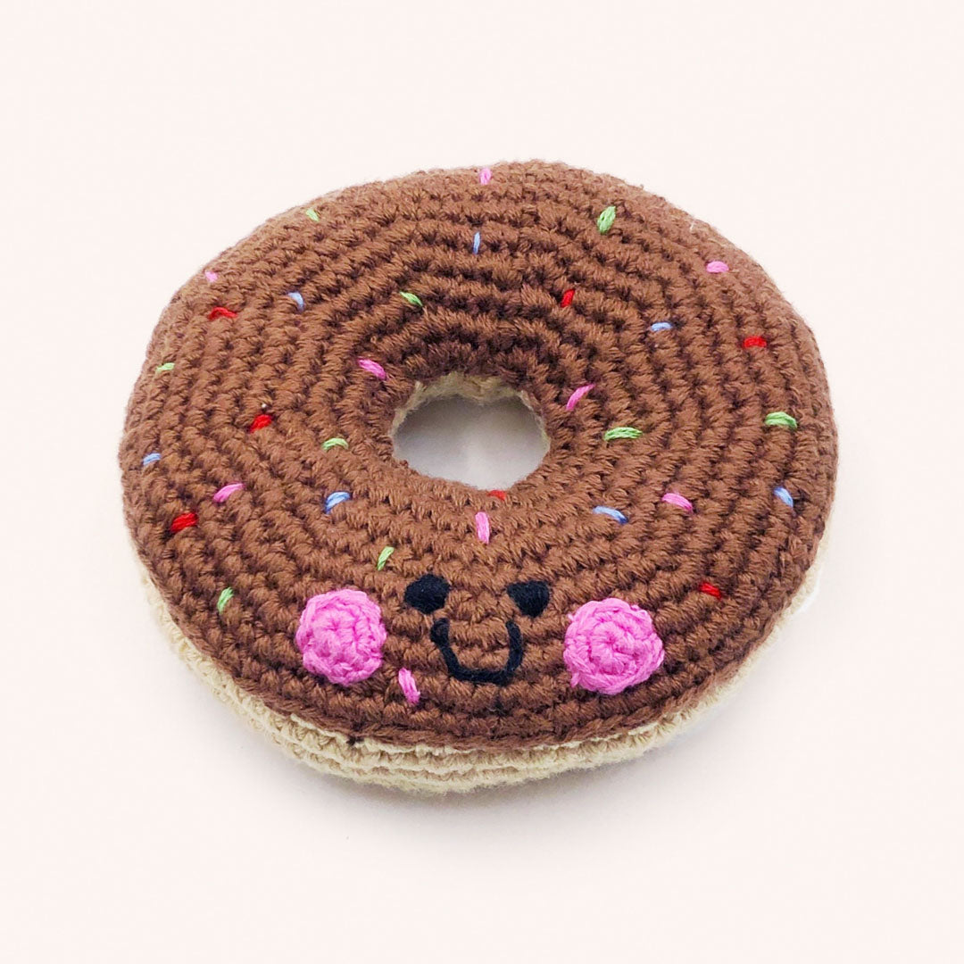 Pretend Play Food Rattle - Plush Donut