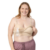 Signature Sublime® Contour Hands-Free Pumping & Nursing Bra | Beige - HoneyBug 