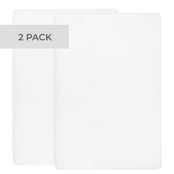 Crib Sheet Set - Solid White - HoneyBug 