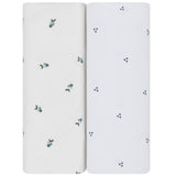 Waterproof Changing Pad Cover | Cradle Sheet Set - Blue Berry