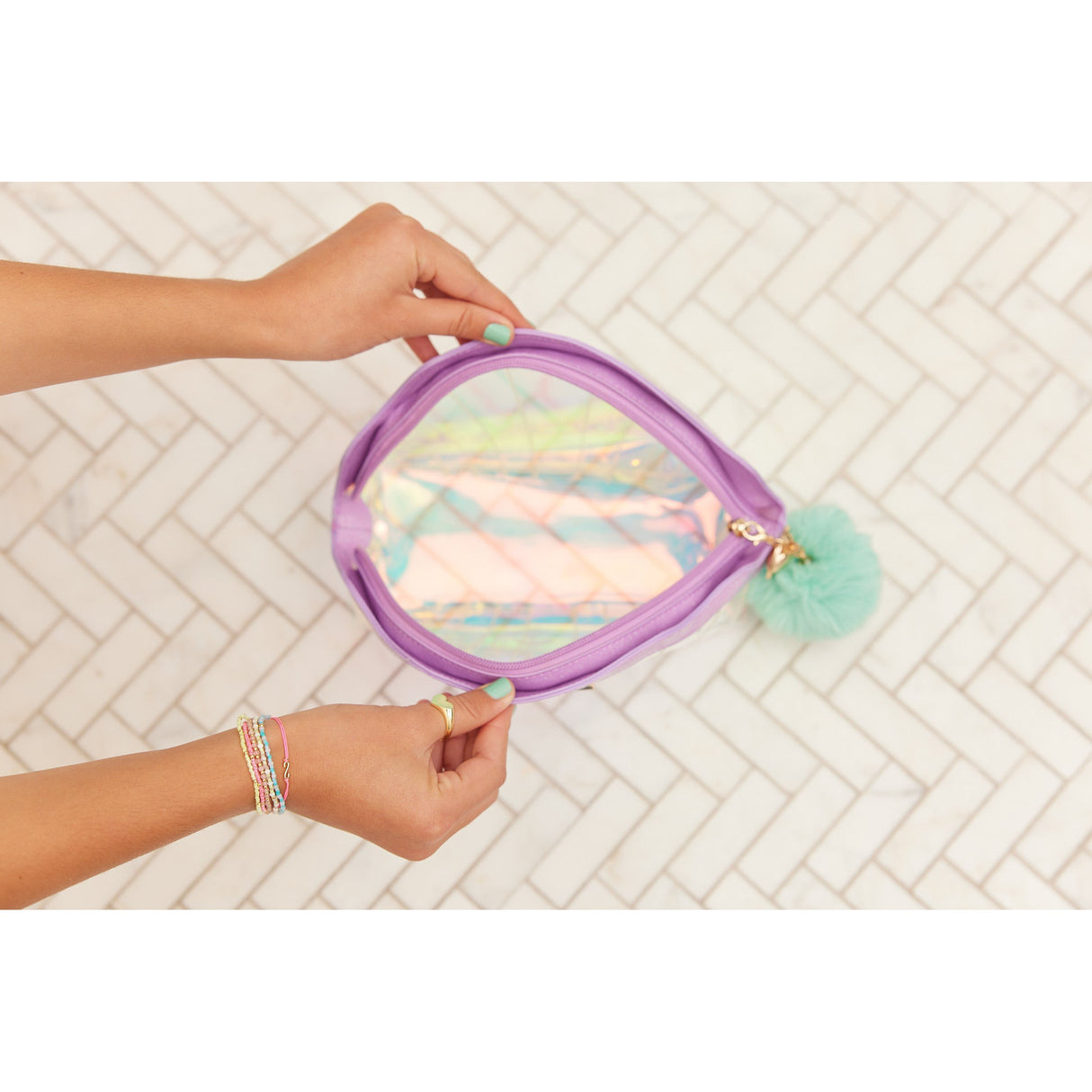 Mermaid Shell Cosmetic Bag - HoneyBug 