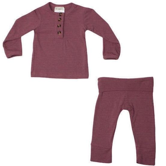 Softest 2 Piece Set - Ribbed Mauve