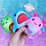 Bubble Stuffed Squishy Friends - Plush Wrapped Fidget Balls