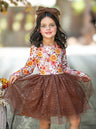 Autumn Floral Tutu Dress