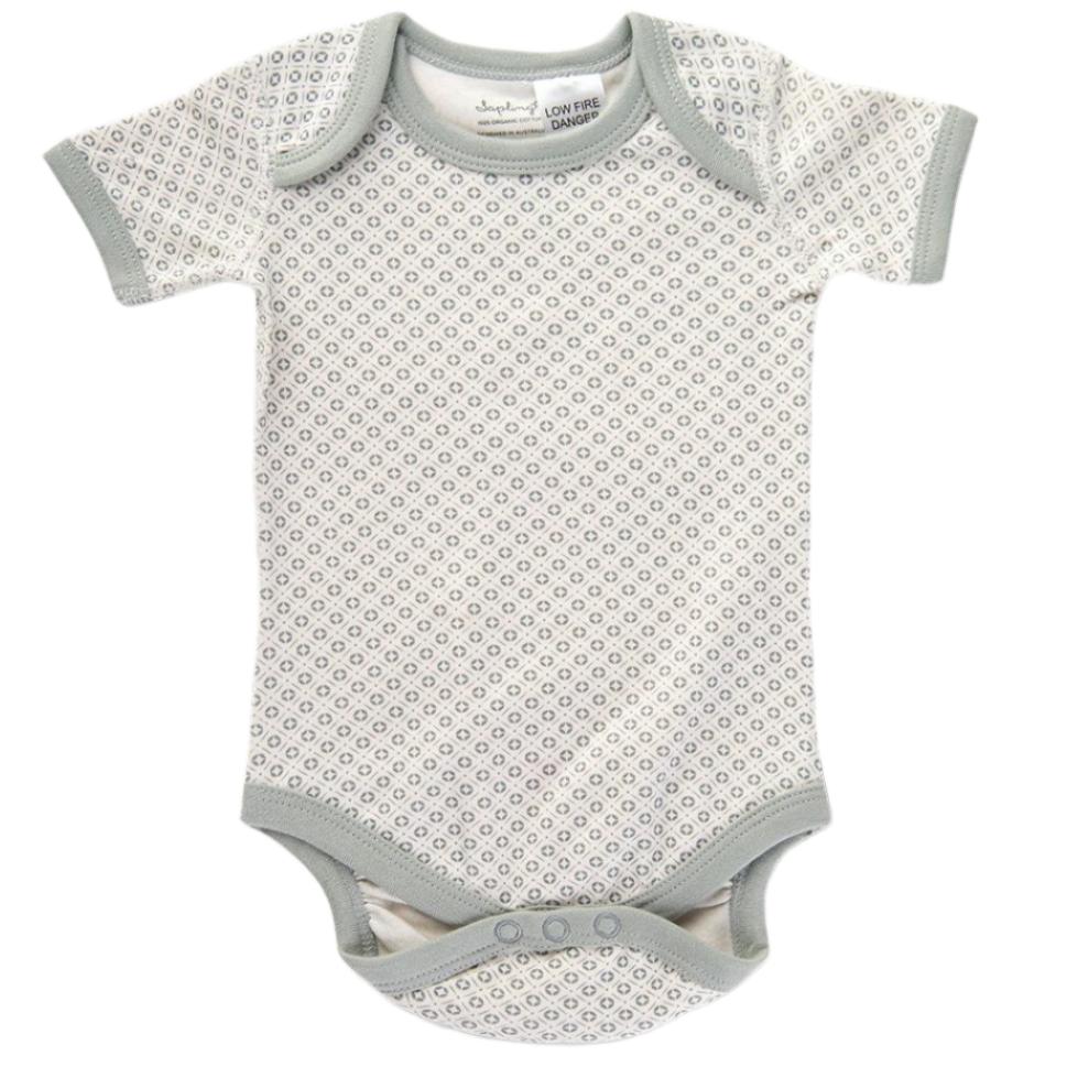 Dove Grey Short Sleeve Bodysuit