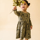 Organic Twirl Dress - Forest Folk