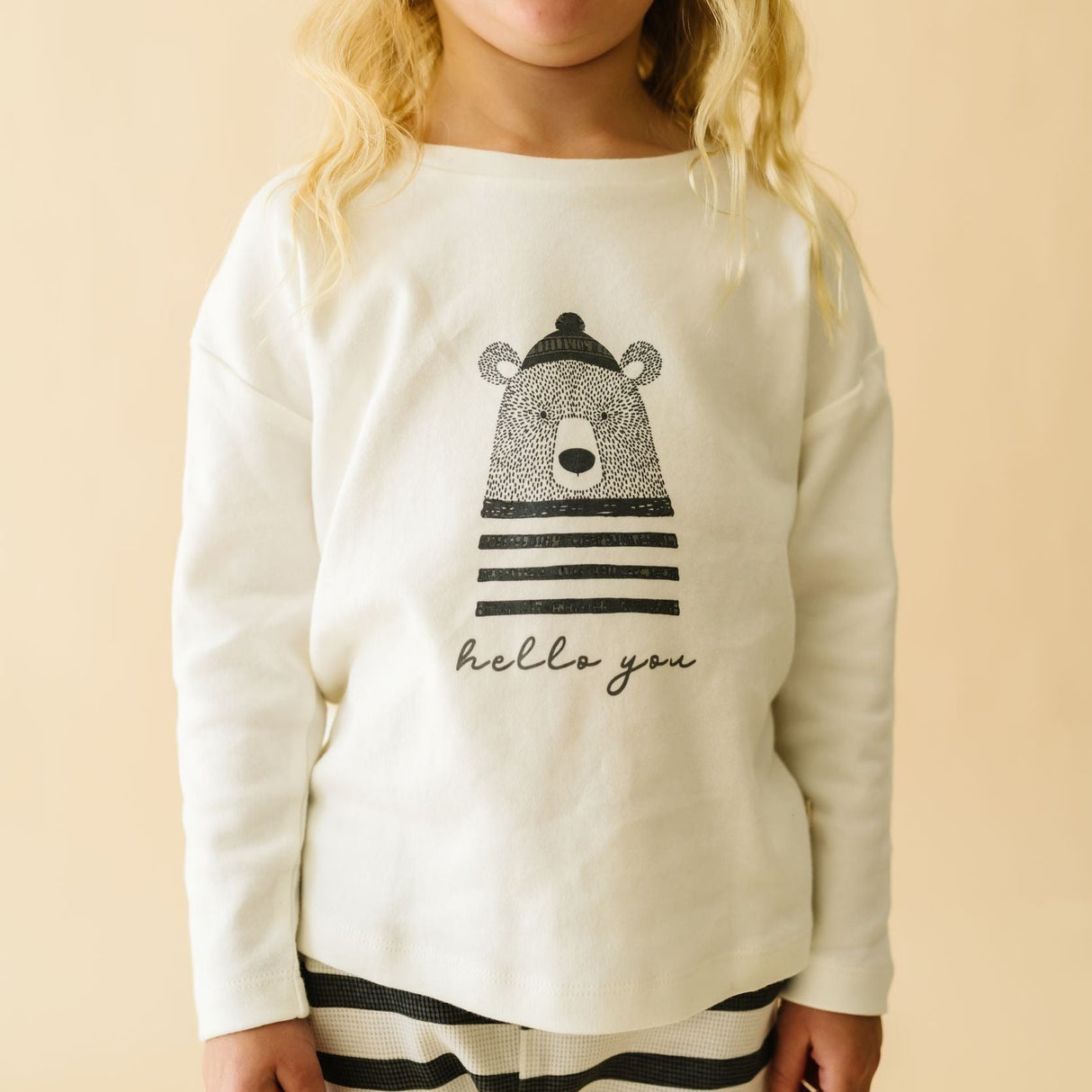 Organic Long Sleeve Tee & Pant Set - Hello You