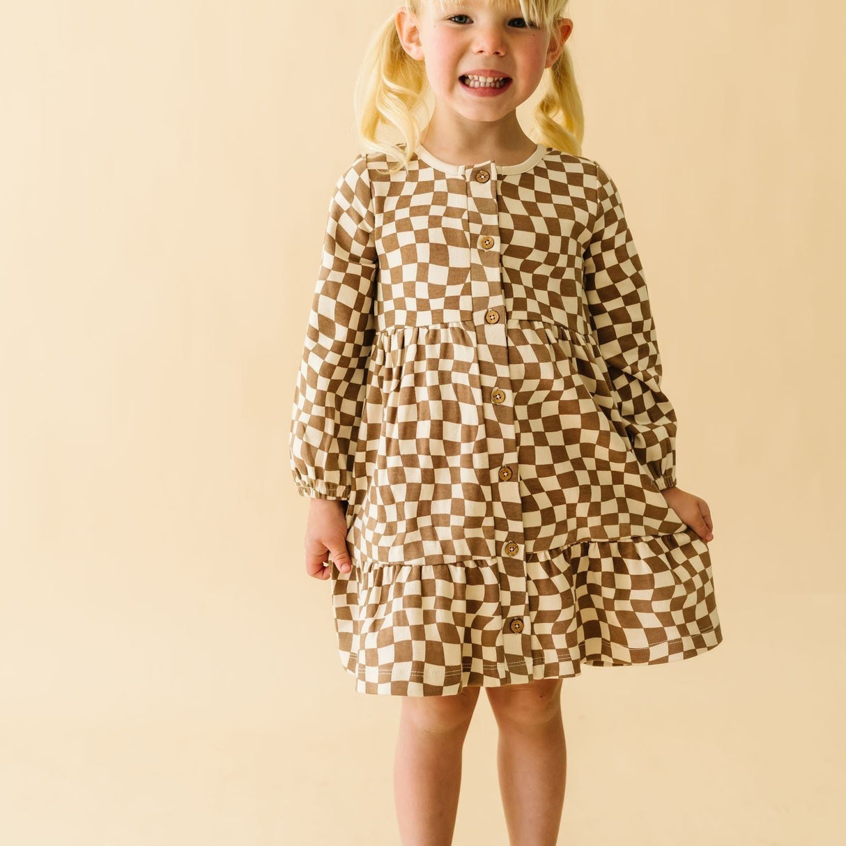 Organic Tiered Dress - Groovy