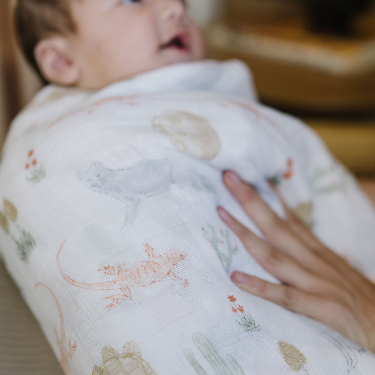 Cotton Muslin Swaddle Blanket - Desert Night