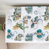 Changing Pad Cover- Dragons & Knights