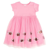 Football Sequin Short Sleeve Tutu Dress