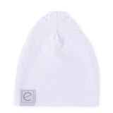 2 Pack Jersey Cotton Beanie Hat Set - Heather Grey & White - HoneyBug 