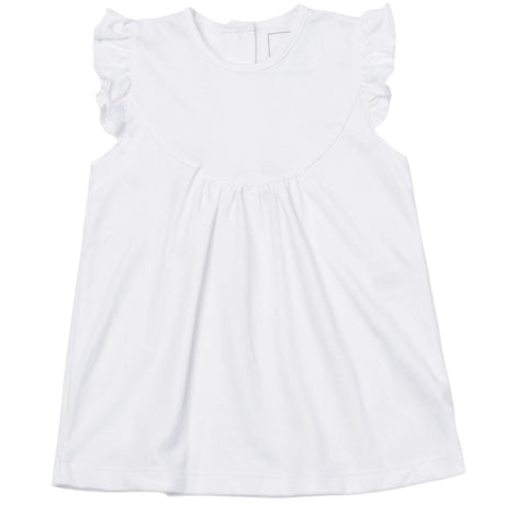 Ella Girls' Pima Cotton Flutter Sleeve Top - HoneyBug 