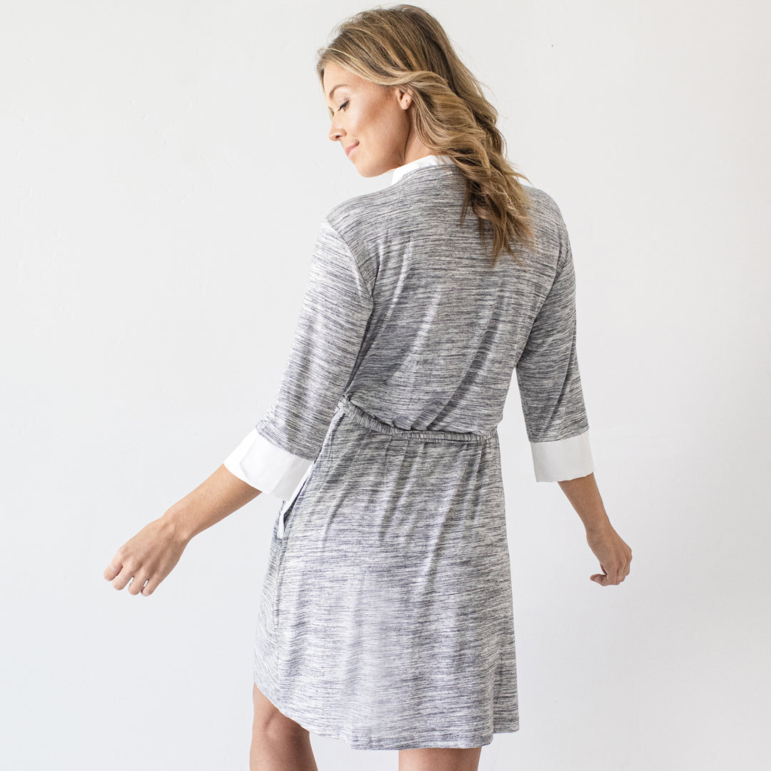 Emmaline Robe | Grey - HoneyBug 