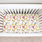 Fitted Crib Sheet - Farm Animals