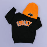 Spooky Patch Halloween Sweatshirt - Black