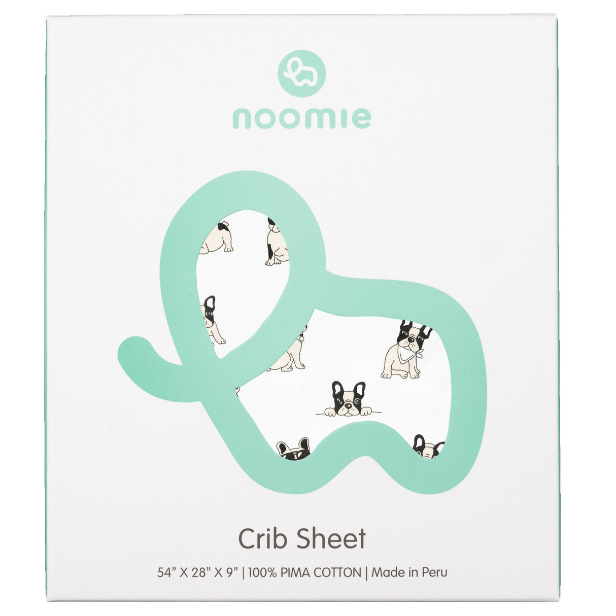 French Bulldog Cotton Crib Sheet