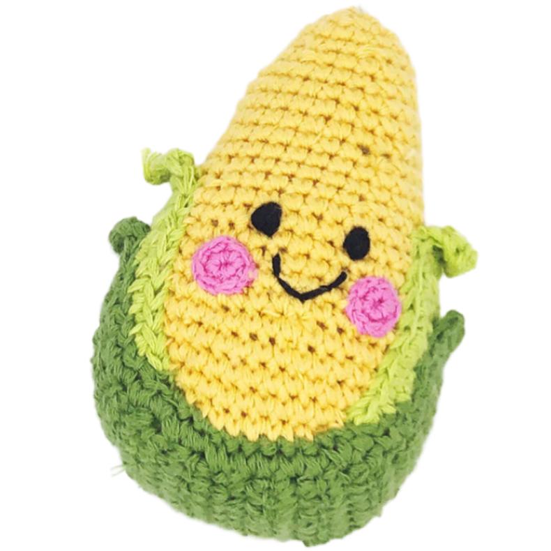 Friendly Sweetcorn Rattle