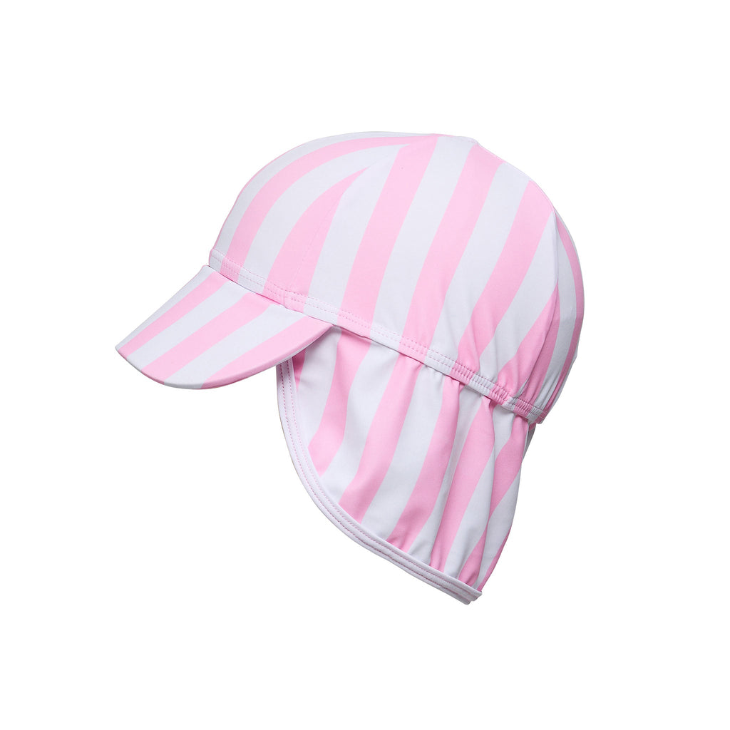 Pink Stripe Floating Flap Hat - HoneyBug 