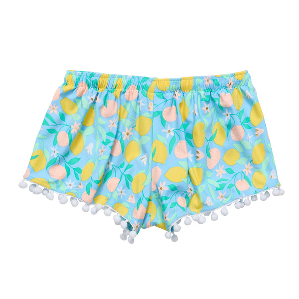 Lemon Drops Swim Shorts - HoneyBug 