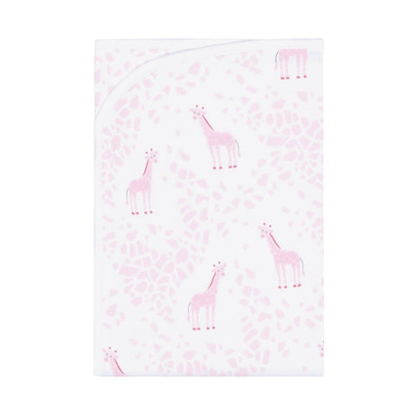 Pink Giraffe Print Blanket - HoneyBug 