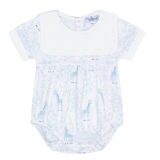 Blue Giraffe Print Bubble - HoneyBug 