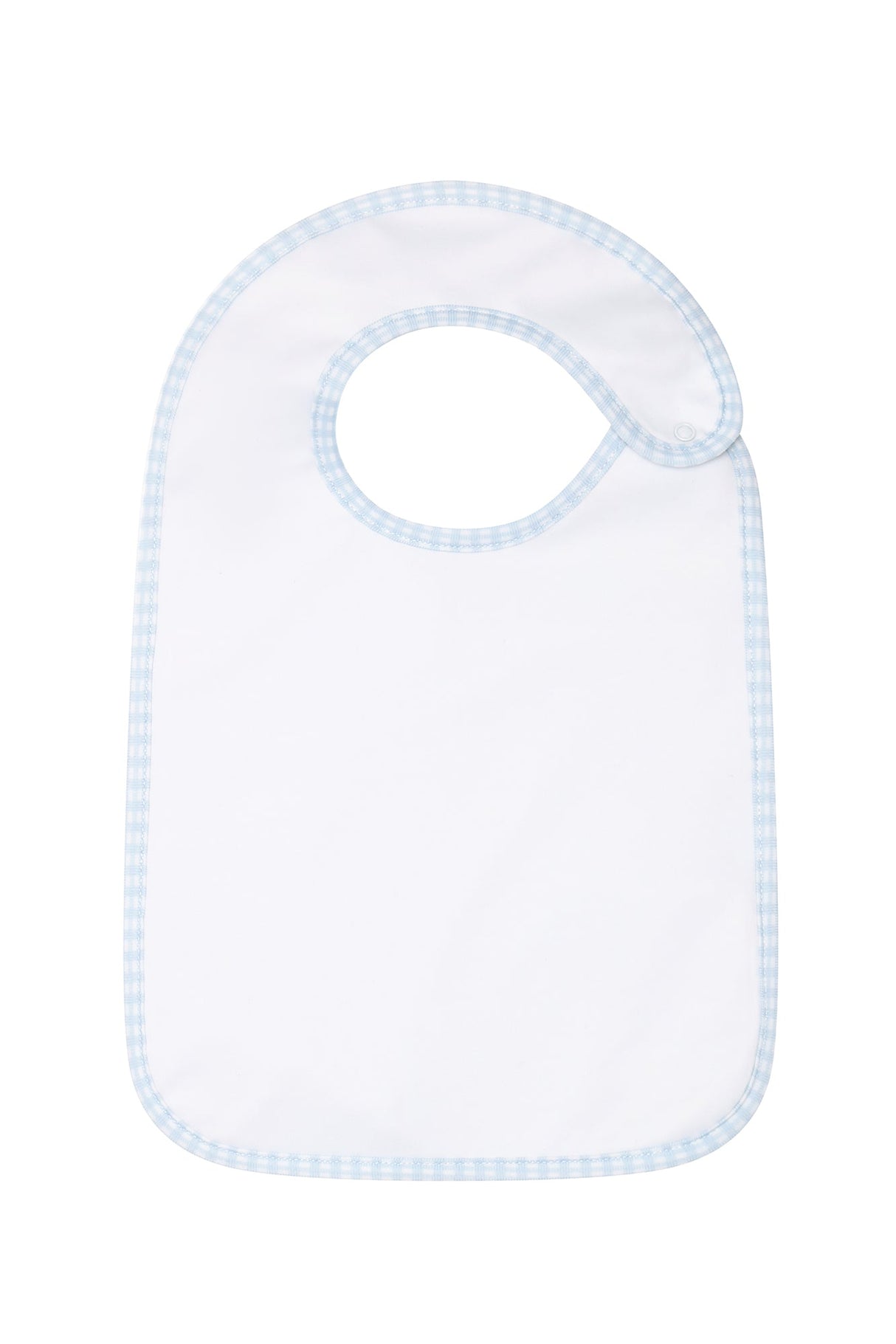 Blue Gingham Feeding Bib