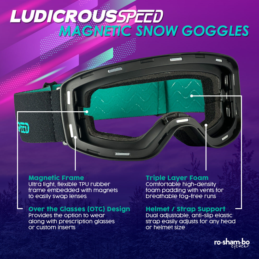 Ludicrous Speed Snow Goggles Set | Youth - HoneyBug 