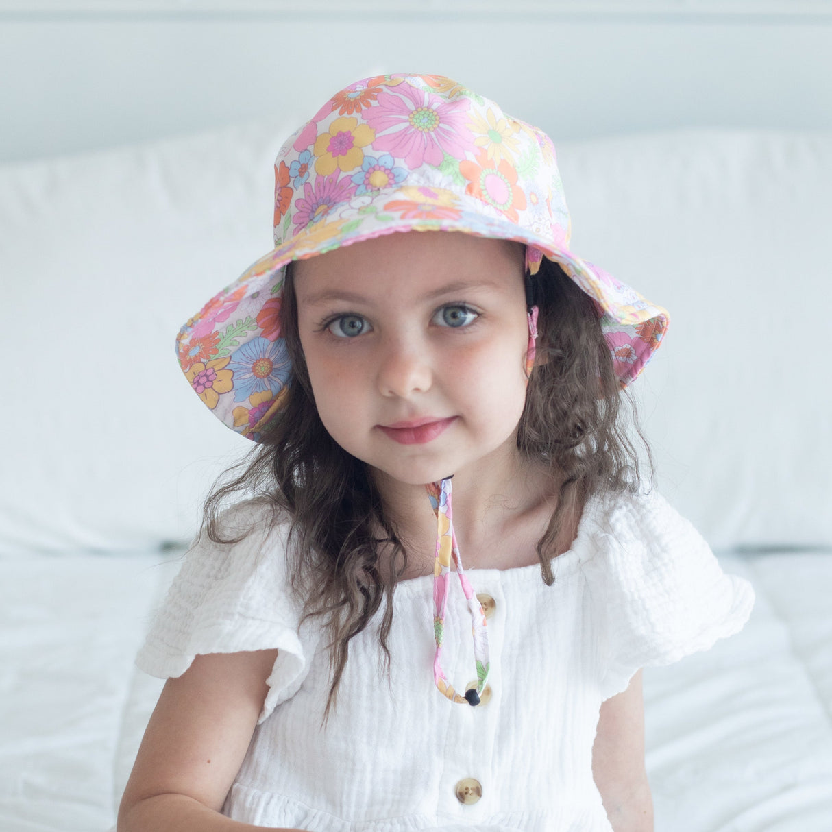 Baby & Kids Sun Hat - Retro Floral