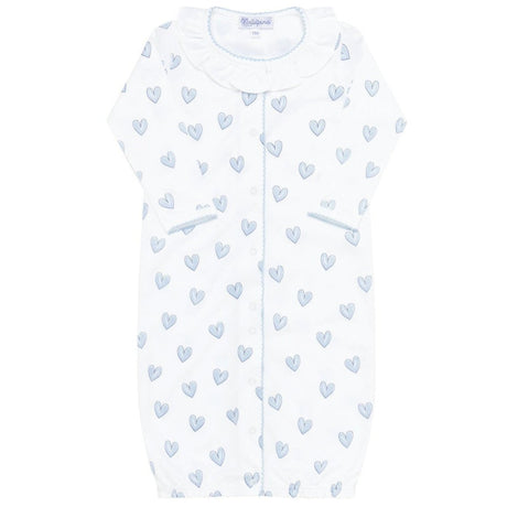 Blue Heart Print Converter Gown - HoneyBug 