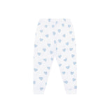 Blue Heart Print Pajama - HoneyBug 