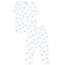 Blue Heart Print Pajama - HoneyBug 