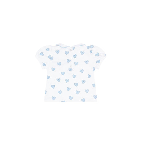 Blue Heart Print Diaper Cover Set - HoneyBug 