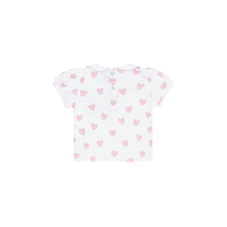 Pink Heart Print Diaper Cover Set - HoneyBug 