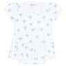 Blue Heart Print Onesie Dress - HoneyBug 