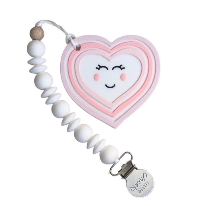 Heart Clip - Pink - HoneyBug 