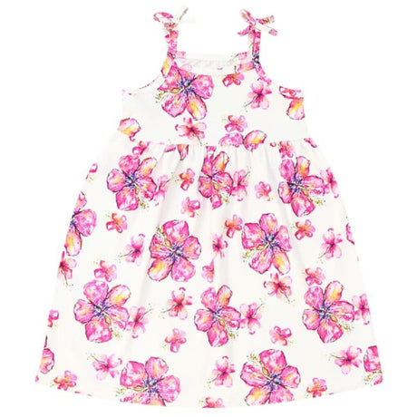 Hibiscus Kiss Toddler Bamboo Dress - HoneyBug 