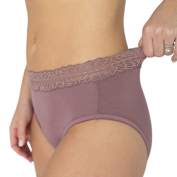 High-Waisted Postpartum Underwear in Dusty Hues (5-Pack)