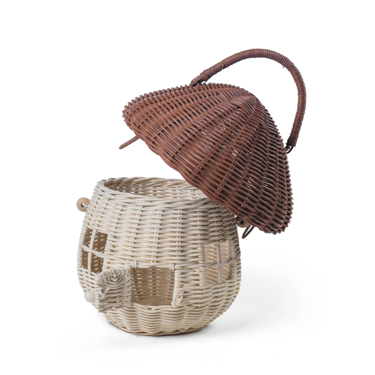 Mushroom House Basket - HoneyBug 