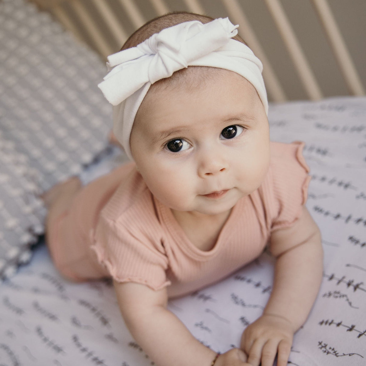 Crib Sheet Set - Forest Grey Leaf - HoneyBug 